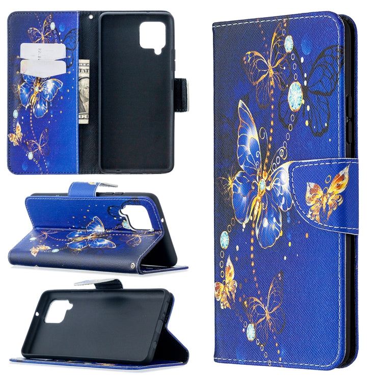 Colored Drawing Pattern Horizontal Flip Leather Case with Holder & Card Slots & Wallet, For Samsung Galaxy A42 5G
