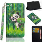 3D Painted Pattern Horizontal Flip TPU + PU Leather Case with Holder & Wallet & Card Slots & Lanyard