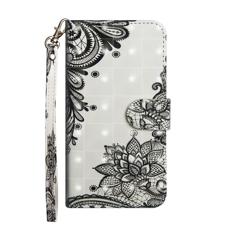 3D Painted Pattern Horizontal Flip TPU + PU Leather Case with Holder & Wallet & Card Slots & Lanyard