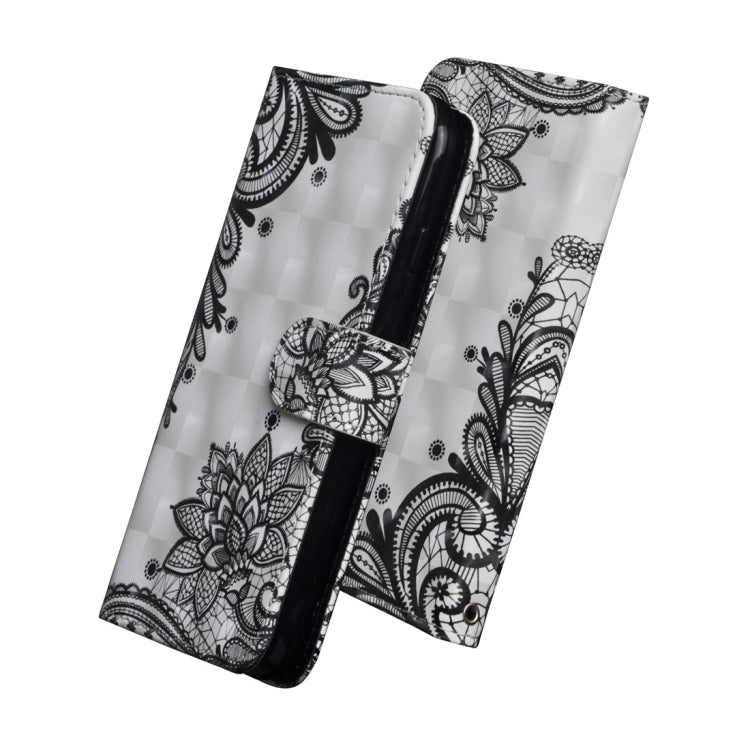 3D Painted Pattern Horizontal Flip TPU + PU Leather Case with Holder & Wallet & Card Slots & Lanyard