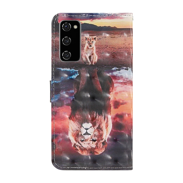 3D Painted Pattern Horizontal Flip TPU + PU Leather Case with Holder & Card Slots & Wallet & Lanyard
