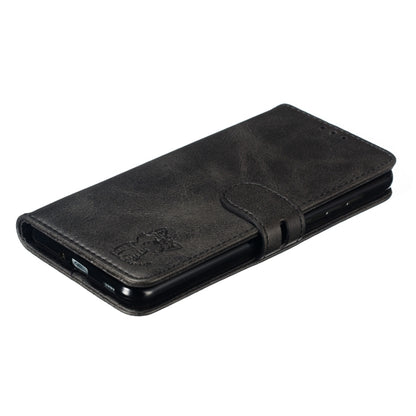 Embossed Happy Cat Pattern Horizontal Flip Leather Case with Holder & Card Slots & Wallet, For Samsung Galaxy S20 FE