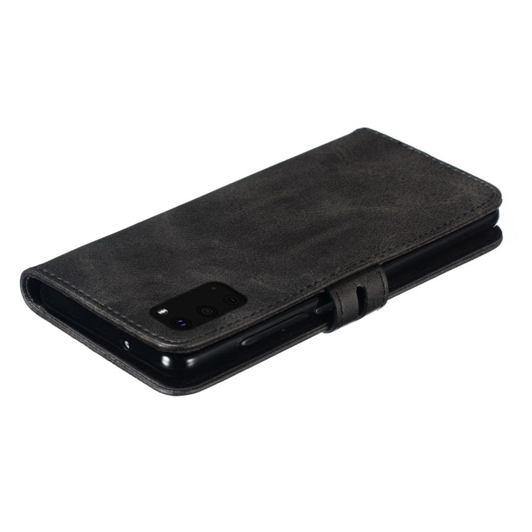 Embossed Happy Cat Pattern Horizontal Flip Leather Case with Holder & Card Slots & Wallet, For Samsung Galaxy S20 FE