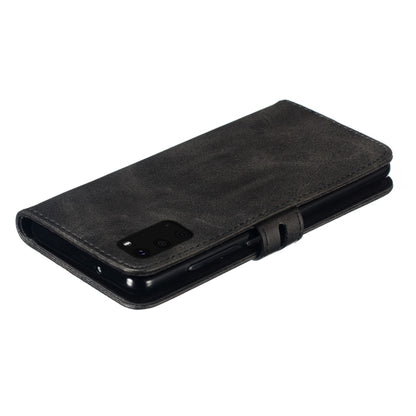 Embossed Happy Cat Pattern Horizontal Flip Leather Case with Holder & Card Slots & Wallet, For Samsung Galaxy S20 FE