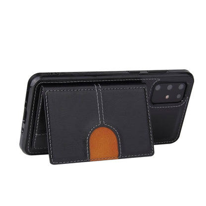 PU + TPU + PC  Shockproof Back Cover Case with Card Slot & Holder, For Samsung Galaxy Note20, For Samsung Galaxy Note20 Ultra, For Samsung Galaxy S20, For Samsung Galaxy S20 Plus, For Samsung Galaxy S20 Ultra