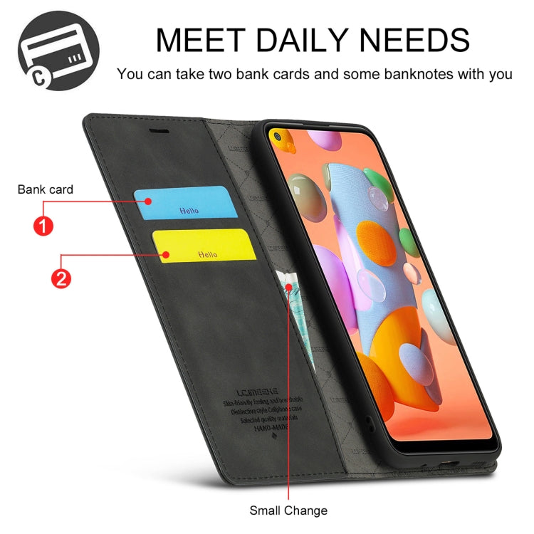 LC.IMEEK Strong Magnetism Ultra-thin Horizontal Flip Shockproof Matte TPU + PU Leather Case with Holder & Card Slots & Wallet, For Samsung Galaxy A11 / M11, For Samsung Galaxy A21s, For Samsung Galaxy A71 / M70s, For Samsung Galaxy A51 / M40s����������...