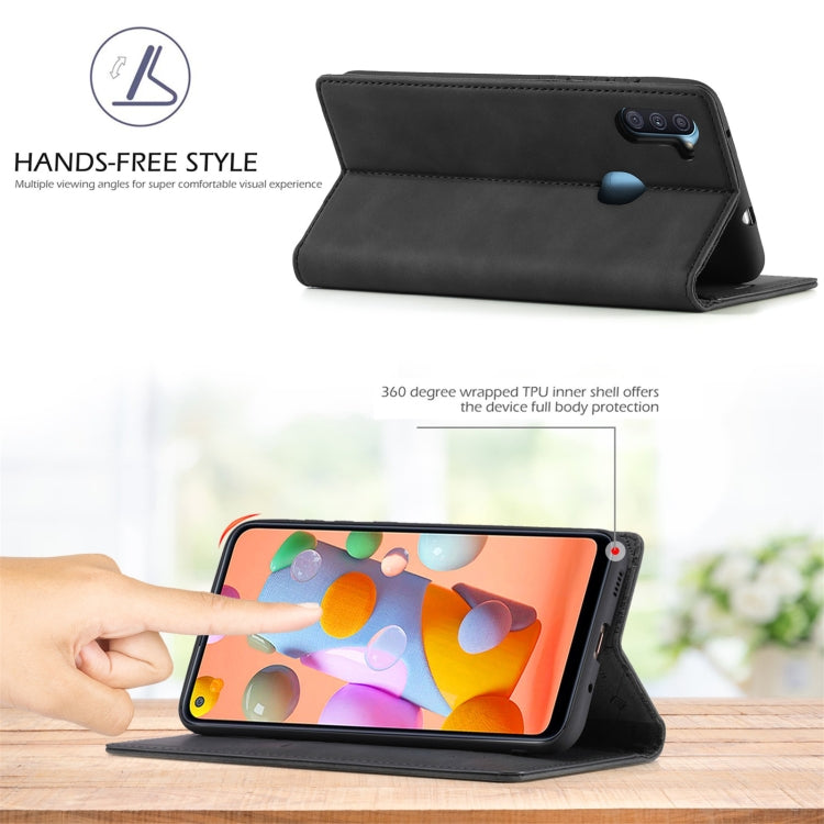 LC.IMEEK Strong Magnetism Ultra-thin Horizontal Flip Shockproof Matte TPU + PU Leather Case with Holder & Card Slots & Wallet, For Samsung Galaxy A11 / M11, For Samsung Galaxy A21s, For Samsung Galaxy A71 / M70s, For Samsung Galaxy A51 / M40s����������...