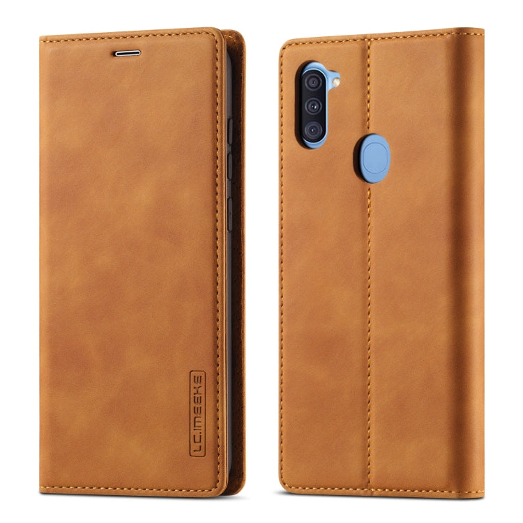 LC.IMEEK Strong Magnetism Ultra-thin Horizontal Flip Shockproof Matte TPU + PU Leather Case with Holder & Card Slots & Wallet, For Samsung Galaxy A11 / M11, For Samsung Galaxy A21s, For Samsung Galaxy A71 / M70s, For Samsung Galaxy A51 / M40s����������...