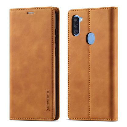 LC.IMEEK Strong Magnetism Ultra-thin Horizontal Flip Shockproof Matte TPU + PU Leather Case with Holder & Card Slots & Wallet, For Samsung Galaxy A11 / M11, For Samsung Galaxy A21s, For Samsung Galaxy A71 / M70s, For Samsung Galaxy A51 / M40s����������...