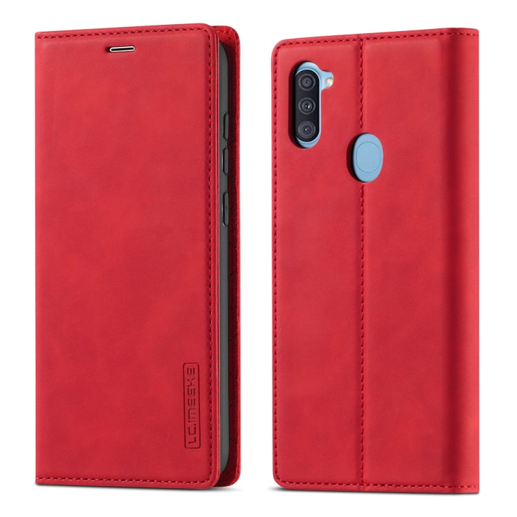 LC.IMEEK Strong Magnetism Ultra-thin Horizontal Flip Shockproof Matte TPU + PU Leather Case with Holder & Card Slots & Wallet, For Samsung Galaxy A11 / M11, For Samsung Galaxy A21s, For Samsung Galaxy A71 / M70s, For Samsung Galaxy A51 / M40s����������...