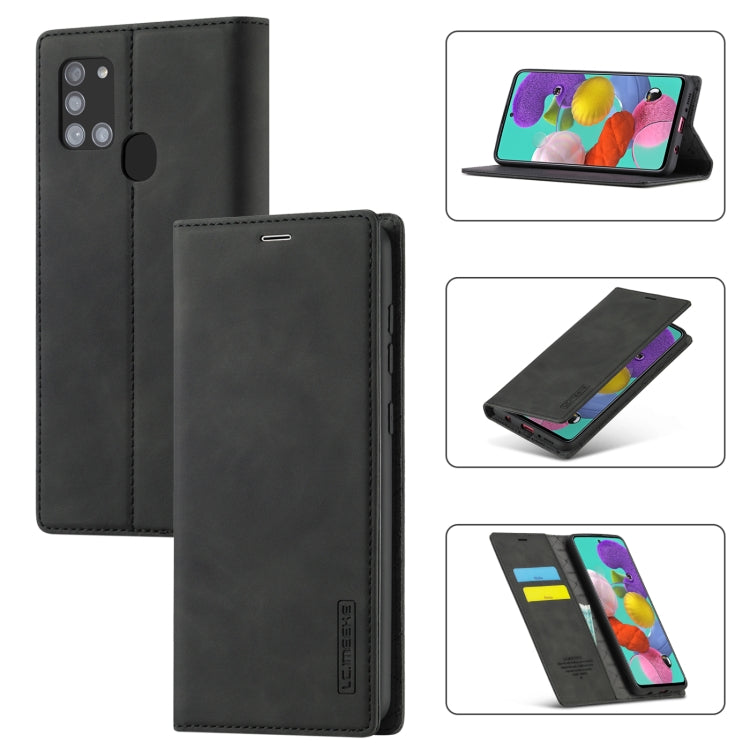 LC.IMEEK Strong Magnetism Ultra-thin Horizontal Flip Shockproof Matte TPU + PU Leather Case with Holder & Card Slots & Wallet, For Samsung Galaxy A11 / M11, For Samsung Galaxy A21s, For Samsung Galaxy A71 / M70s, For Samsung Galaxy A51 / M40s����������...
