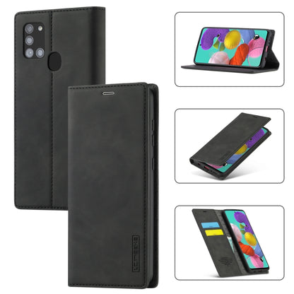 LC.IMEEK Strong Magnetism Ultra-thin Horizontal Flip Shockproof Matte TPU + PU Leather Case with Holder & Card Slots & Wallet, For Samsung Galaxy A11 / M11, For Samsung Galaxy A21s, For Samsung Galaxy A71 / M70s, For Samsung Galaxy A51 / M40s����������...