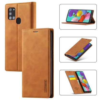 LC.IMEEK Strong Magnetism Ultra-thin Horizontal Flip Shockproof Matte TPU + PU Leather Case with Holder & Card Slots & Wallet, For Samsung Galaxy A11 / M11, For Samsung Galaxy A21s, For Samsung Galaxy A71 / M70s, For Samsung Galaxy A51 / M40s����������...
