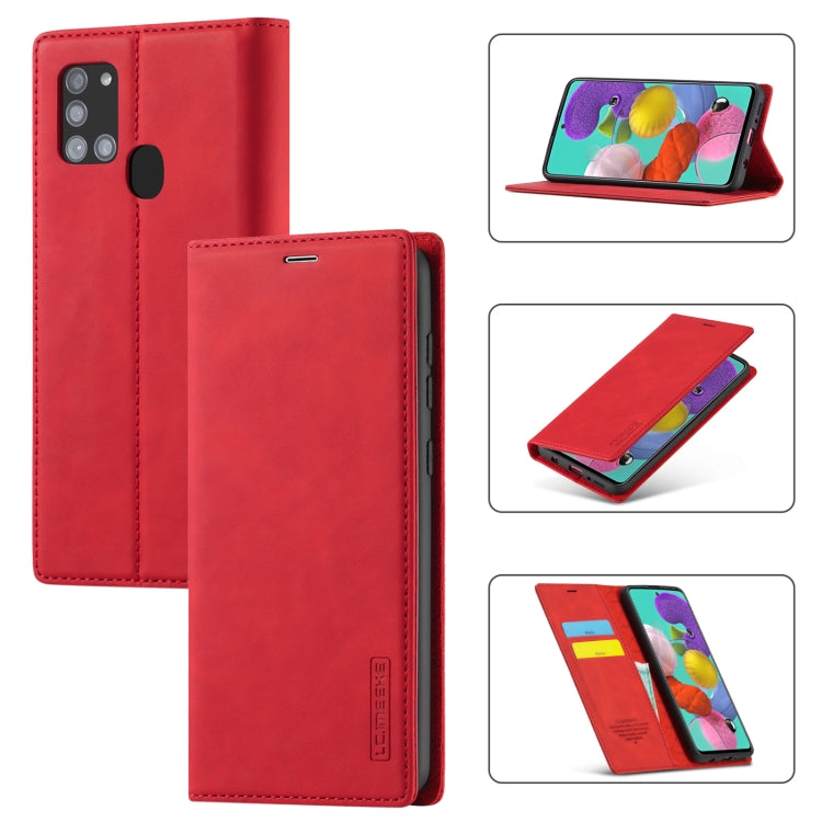 LC.IMEEK Strong Magnetism Ultra-thin Horizontal Flip Shockproof Matte TPU + PU Leather Case with Holder & Card Slots & Wallet, For Samsung Galaxy A11 / M11, For Samsung Galaxy A21s, For Samsung Galaxy A71 / M70s, For Samsung Galaxy A51 / M40s����������...