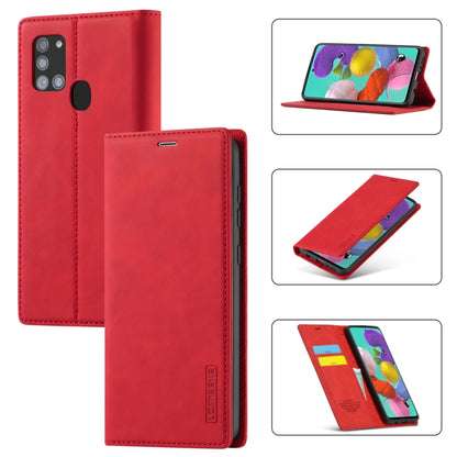 LC.IMEEK Strong Magnetism Ultra-thin Horizontal Flip Shockproof Matte TPU + PU Leather Case with Holder & Card Slots & Wallet, For Samsung Galaxy A11 / M11, For Samsung Galaxy A21s, For Samsung Galaxy A71 / M70s, For Samsung Galaxy A51 / M40s����������...