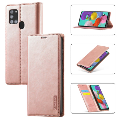 LC.IMEEK Strong Magnetism Ultra-thin Horizontal Flip Shockproof Matte TPU + PU Leather Case with Holder & Card Slots & Wallet, For Samsung Galaxy A11 / M11, For Samsung Galaxy A21s, For Samsung Galaxy A71 / M70s, For Samsung Galaxy A51 / M40s����������...
