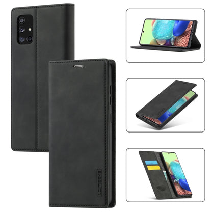 LC.IMEEK Strong Magnetism Ultra-thin Horizontal Flip Shockproof Matte TPU + PU Leather Case with Holder & Card Slots & Wallet, For Samsung Galaxy A11 / M11, For Samsung Galaxy A21s, For Samsung Galaxy A71 / M70s, For Samsung Galaxy A51 / M40s����������...