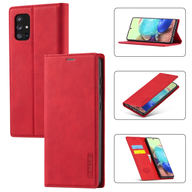 LC.IMEEK Strong Magnetism Ultra-thin Horizontal Flip Shockproof Matte TPU + PU Leather Case with Holder & Card Slots & Wallet, For Samsung Galaxy A11 / M11, For Samsung Galaxy A21s, For Samsung Galaxy A71 / M70s, For Samsung Galaxy A51 / M40s����������...