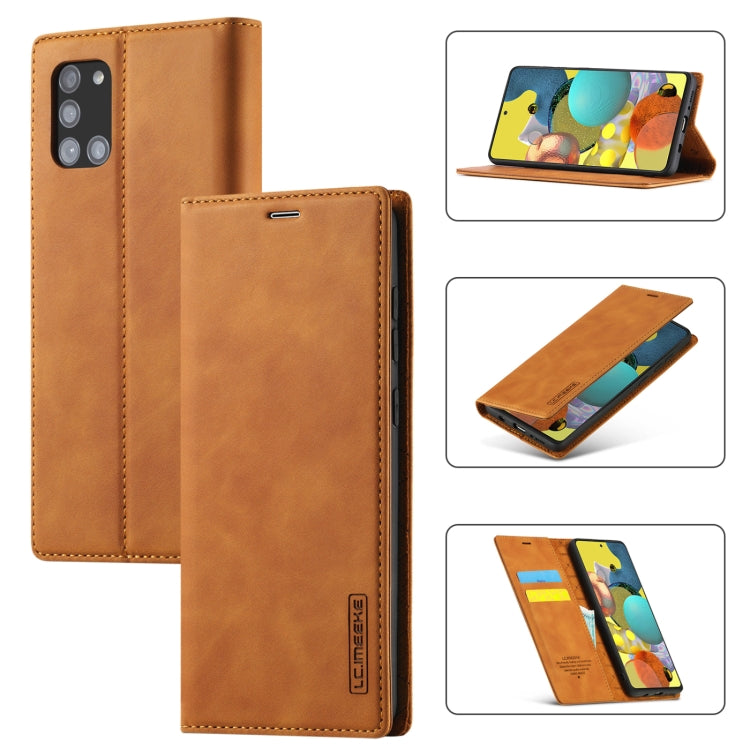 LC.IMEEK Strong Magnetism Ultra-thin Horizontal Flip Shockproof Matte TPU + PU Leather Case with Holder & Card Slots & Wallet, For Samsung Galaxy A11 / M11, For Samsung Galaxy A21s, For Samsung Galaxy A71 / M70s, For Samsung Galaxy A51 / M40s����������...