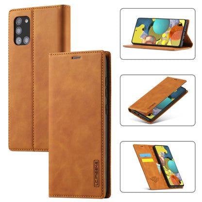 LC.IMEEK Strong Magnetism Ultra-thin Horizontal Flip Shockproof Matte TPU + PU Leather Case with Holder & Card Slots & Wallet, For Samsung Galaxy A11 / M11, For Samsung Galaxy A21s, For Samsung Galaxy A71 / M70s, For Samsung Galaxy A51 / M40s����������...