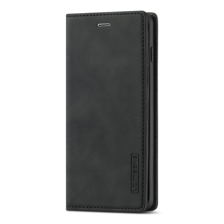 LC.IMEEKE Strong Magnetism Ultra-thin Horizontal Flip Shockproof Matte TPU + PU Leather Case with Holder & Card Slots & Wallet, For Samsung Galaxy S10+