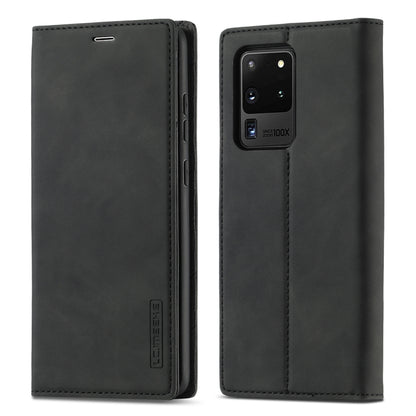 LC.IMEEKE Strong Magnetism Ultra-thin Horizontal Flip Shockproof Matte TPU + PU Leather Case with Holder & Card Slots & Wallet, For Samsung Galaxy S20, For Samsung Galaxy S20+, For Samsung Galaxy S20 Ultra, For Samsung Galaxy S20 FE, For Samsung Galaxy...