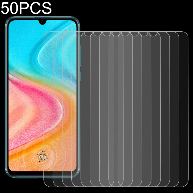 For Motorola Moto G9 Play 50 PCS 0.26mm 9H 2.5D Tempered Glass Film