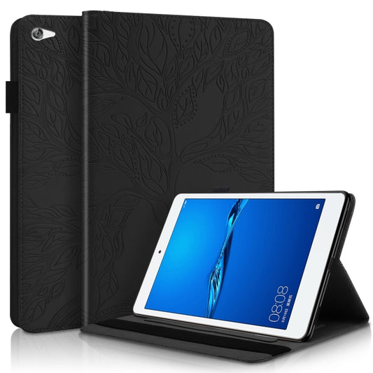 Life Tree Series Horizontal Flip Leather Case with Holder & Card Slots & Pen Slot