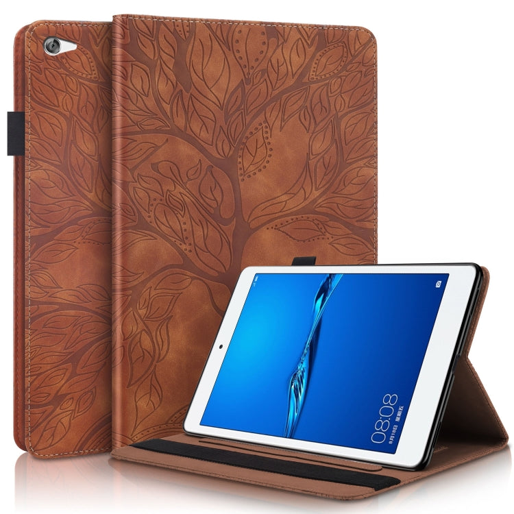 Life Tree Series Horizontal Flip Leather Case with Holder & Card Slots & Pen Slot