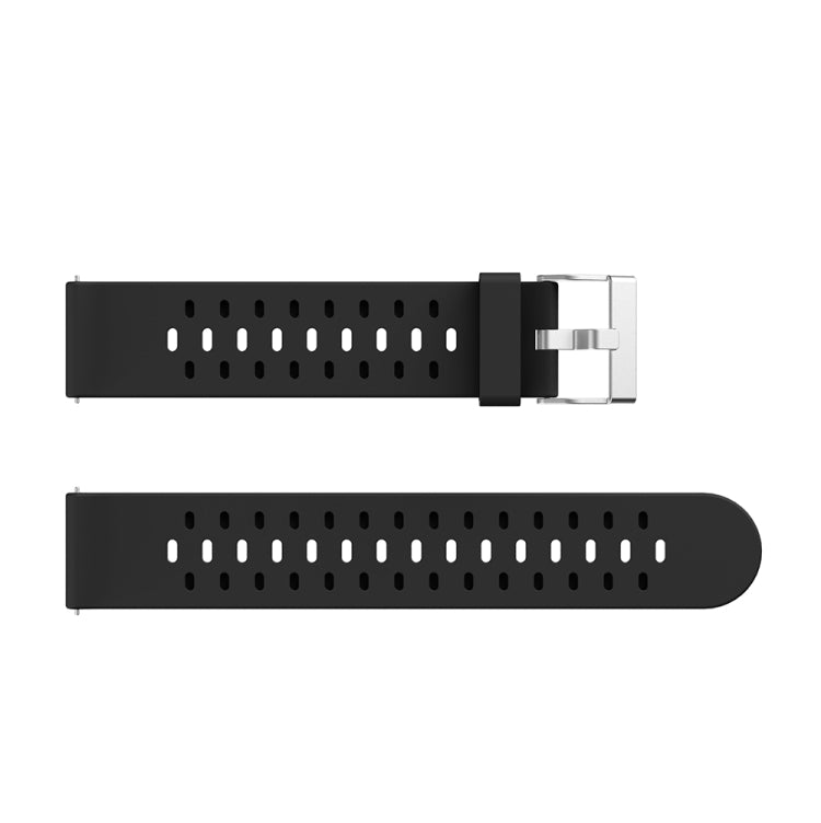 For Samsung Galaxy Watch 3 41mm Three Row Holes Silicone Replacement Strap Watchband