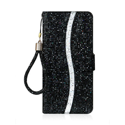 Glitter Powder Horizontal Flip Leather Case with Card Slots & Holder & Lanyard, For Samsung Galaxy M51, For Samsung Galaxy S20 FE