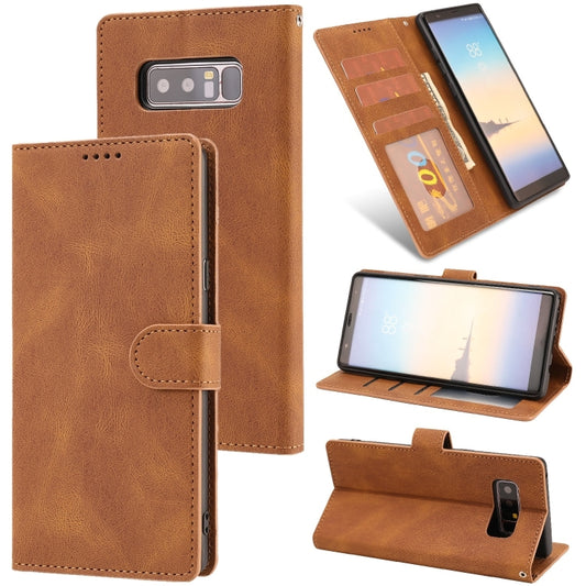 Fantasy Classic Skin-feel Calfskin Texture Magnetic Buckle Horizontal Flip PU Leather Case with Holder & Card Slot & Wallet, For Samsung Galaxy Note 8