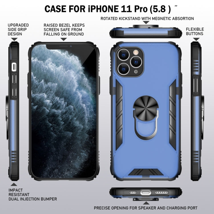 Magnetic Frosted PC + Matte TPU Shockproof Case with Ring Holder, For iPhone 11 Pro, For iPhone 11, For iPhone 11 Pro Max, For iPhone XS / X, For iPhone XS Max, For iPhone XR, For Samsung Galaxy Note20, For Samsung Galaxy Note20 Ultra