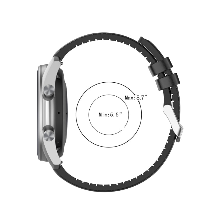 20mm Silicone Leather Replacement Strap Watchband for Samsung Galaxy Watch 3 41mm