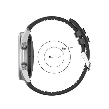 20mm Silicone Leather Replacement Strap Watchband for Samsung Galaxy Watch 3 41mm