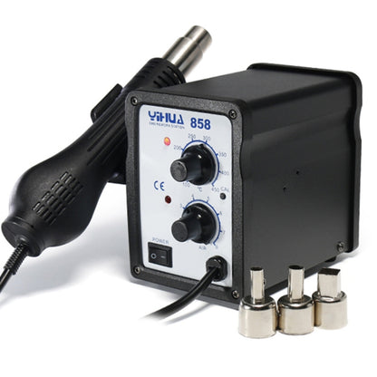 YIHUA 858 AC 220V Adjustable Temperature & Air Flow Hot Air Gun, 858