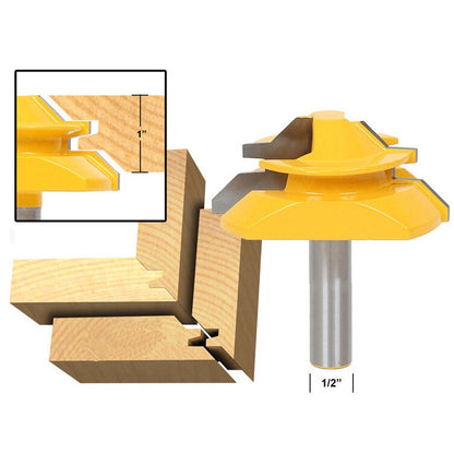 1/2 x 2-3/4 Shank Woodwork 45 Degree Engagement Tenon Cutter Blade Right Angle Accessories Knife Woodworking Tools, 1/2 x 2-3/4
