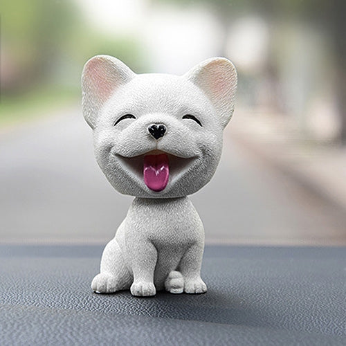 Shaking Head Dog Car Ornaments Resins Lovely Cartoon Dog New Year Gifts with Double-sided Adhesive Tape, Pomeranian Cartoon Dog, Inu Cartoon Dog, Bulldog Cartoon Dog, Husky Dog Cartoon Dog, Corgi Dog Cartoon Dog, White Teddy Cartoon Dog����������������...