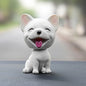 Shaking Head Dog Car Ornaments Resins Lovely Cartoon Dog New Year Gifts with Double-sided Adhesive Tape, Pomeranian Cartoon Dog, Inu Cartoon Dog, Bulldog Cartoon Dog, Husky Dog Cartoon Dog, Corgi Dog Cartoon Dog, White Teddy Cartoon Dog����������������...