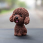 Shaking Head Dog Car Ornaments Resins Lovely Cartoon Dog New Year Gifts with Double-sided Adhesive Tape, Pomeranian Cartoon Dog, Inu Cartoon Dog, Bulldog Cartoon Dog, Husky Dog Cartoon Dog, Corgi Dog Cartoon Dog, White Teddy Cartoon Dog����������������...