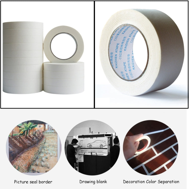 11 Volumes High Adhesion Decoration Spraying Masking office Writing Beautiful Paper Tape, Size: 50m x 25mm, 50m x 25mm