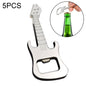 5 PCS Multi-function Guitar Bottle Opener Key Chain Car Key Pendant, Size: 8.5x3.5cm, Guitar shape