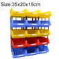 Thickened Oblique Plastic Box Combined Parts Box Material Box, Random Color Delivery, Size: 35cm x 20cm x 15cm, 35cm x 20cm x 15cm