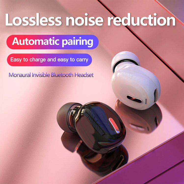 X9 Wireless Bluetooth 5.0 Mini In-Ear Unilateral Earphone, X9 Black, X9 White