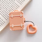 Wireless Earphones Shockproof Candy Colored Suitcase Silicone Protective Case for Apple AirPods 1 / 2, Apricot, Yellow, Orange, Pink, Green, Blue