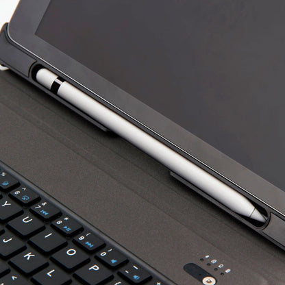 T-201 Detachable Bluetooth 3.0 Ultra-thin Keyboard + Lambskin Texture Leather Tablet Case for iPad Air / Air 2 / iPad Pro 9.7 inch, Support Multi-angle Adjustment, T-201