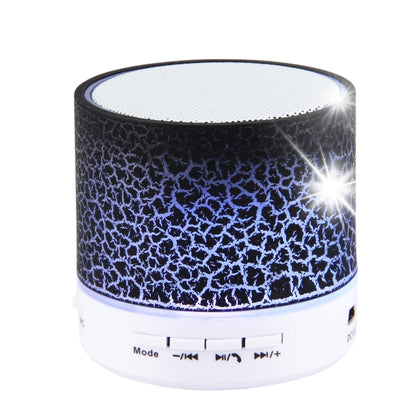A9 Mini Portable Glare Crack Bluetooth Stereo Speaker with LED Light, Built-in MIC, Support Hands-free Calls & TF Card