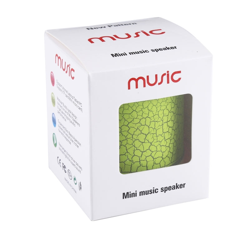 A9 Mini Portable Glare Crack Bluetooth Stereo Speaker with LED Light, Built-in MIC, Support Hands-free Calls & TF Card