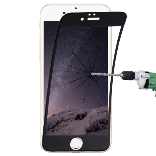 0.1mm 9H Full Screen Flexible Fiber Tempered Glass Film for iPhone 6 Plus & 6s Plus, For iPhone 6P & 6sP Black
