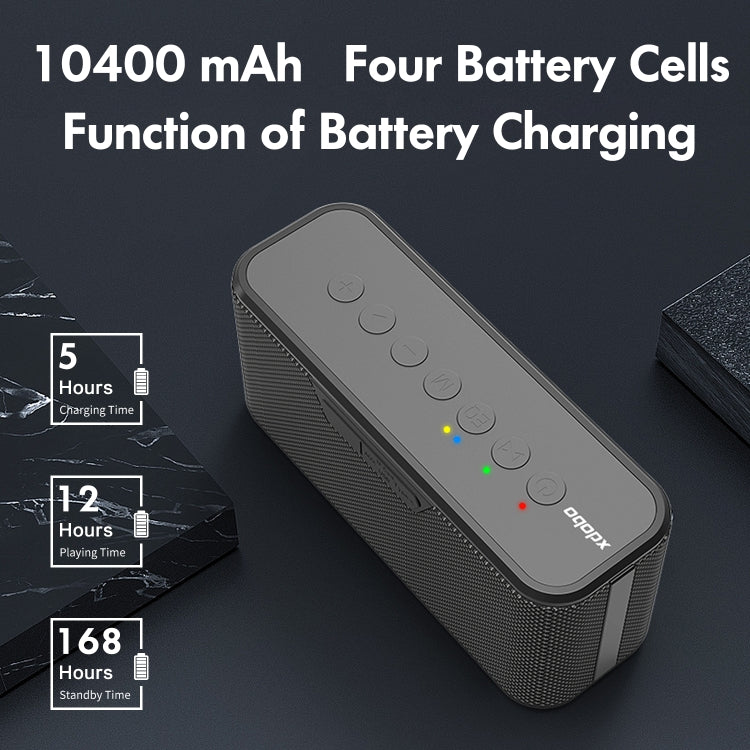 XDOBO X8 Plus 80W Wireless Bluetooth Speaker Outdoor Subwoofer Support TWS & TF Card & U Disk